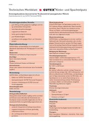 Technisches Merkblatt Klebe- und Spachtelputz - Gutex