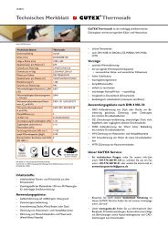 Technisches Merkblatt Thermosafe - Gutex