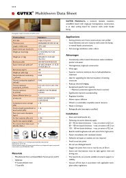 Multitherm Data Sheet - Gutex