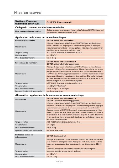 Les systèmes d'isolation thermique extérieure GUTEX Thermowall