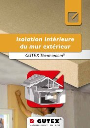 Isolation intérieure du mur extérieur - Gutex