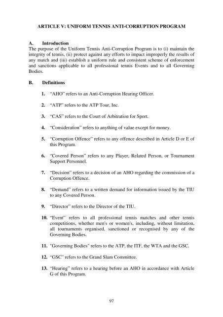 Pro Circuit Rulebook 2011 - ITF