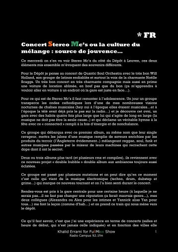 Article de Khalid Errami[PDF] - FULL MIXX