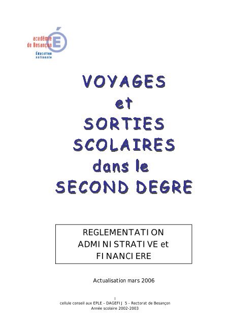 Voyages scolaires - Besançon - Site Gestionnaire 03