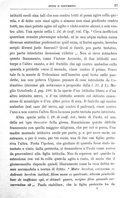 Esposizione della regola di diritto romano nemo pro parte testatus ...