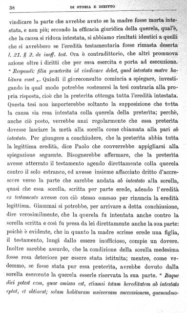 Esposizione della regola di diritto romano nemo pro parte testatus ...