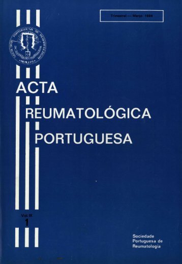 1984 Volume IX, 1, 1º Trimestre - Acta Reumatológica Portuguesa