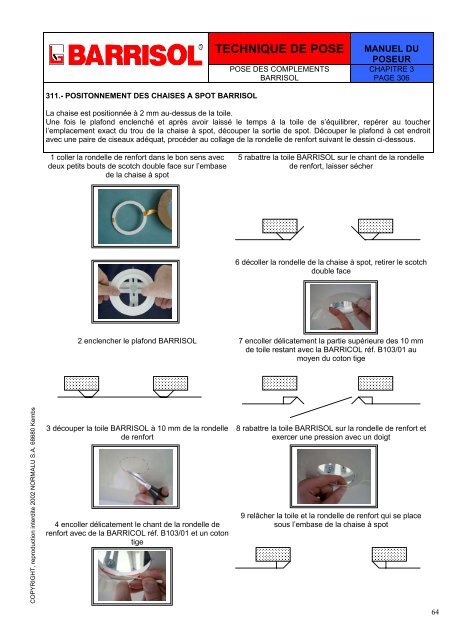 TECHNIQUE DE POSE - Barrisol.fi