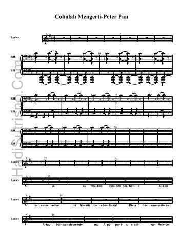 Cobalah-Mengerti-Peter-Pan-partitur-lagu-sheet-music-kord-chord-download