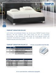 Tempur Sensation Deluxe 22 - Bettdesign.de