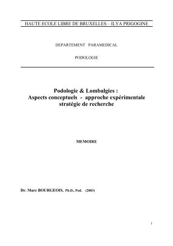 Podologie & Lombalgies - Motion Insole