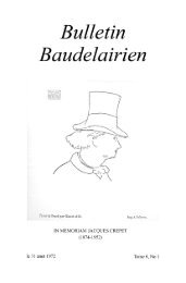 Bulletin Baudelairien - Vanderbilt University