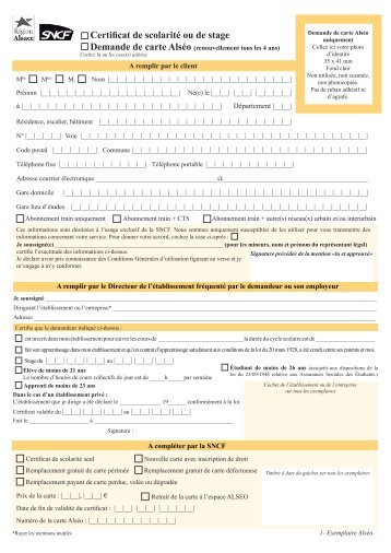 attestation patronale sncf