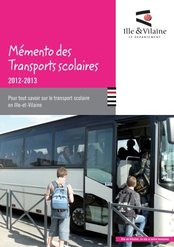 Règlement des transports scolaires 2012-2013 - Ille-et-Vilaine