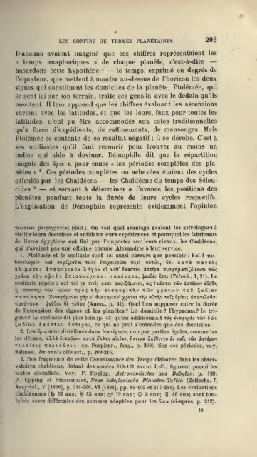 L'astrologie grecque - Hellenistic Astrology