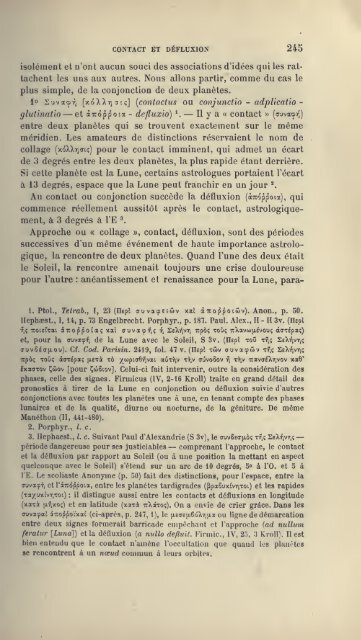 L'astrologie grecque - Hellenistic Astrology