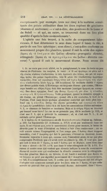 L'astrologie grecque - Hellenistic Astrology