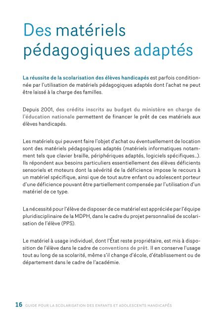 Guide pour la scolarisation des enfants et adolescents ... - Sites APHP