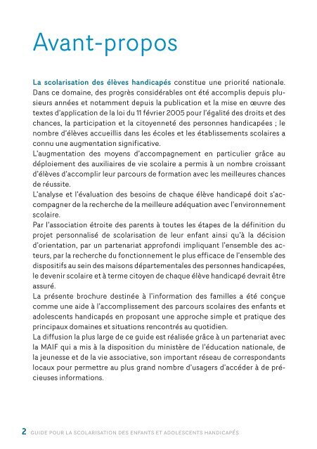 Guide pour la scolarisation des enfants et adolescents ... - Sites APHP