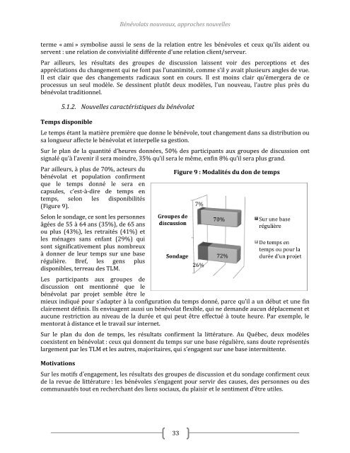 Rapport de recherche, bénévolats nouveaux, approches nouvelles