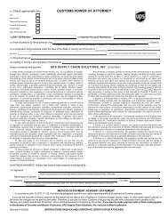CUSTOMS POWER OF ATTORNEY - DHL CUSTOMS POWER OF ATTORNEY - DHL