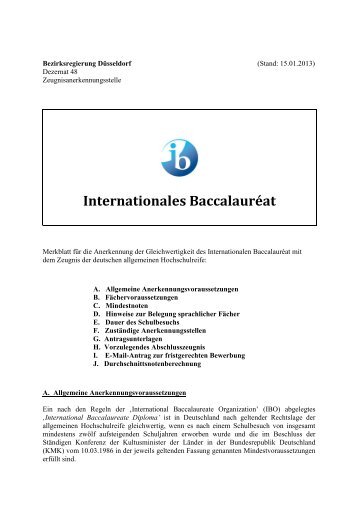 International Baccalaureate (pdf) - Bewerberportal der Bucerius Law ...