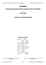 Checksummen Protokoll - DLRG - Bezirk Osnabrück eV