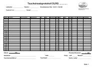 Taucheinsatzprotokoll DLRG