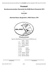 Protokoll der Mannschafts-Entscheide - DLRG - Bezirk Osnabrück eV