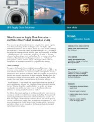 Nikon Focuses on Supply Chain Innovation - UPS Supply Chain ...