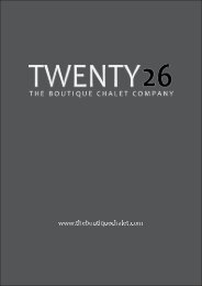 Chalet Twenty26 Brochure