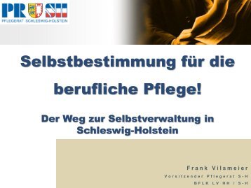 Präsentation: Selbstbestimmung für die berufliche Pflege! - BFLK