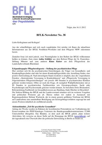 BFLK-Newsletter No. 38