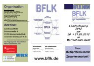 Flyer BFLK NRW Landestagung 2012