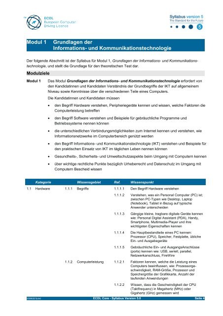 Syllabus 5.0 Modul 1