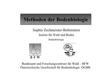 Methoden der Bodenbiologie - BFW