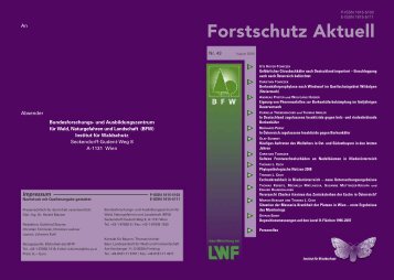 Forstschutz Aktuell - BFW