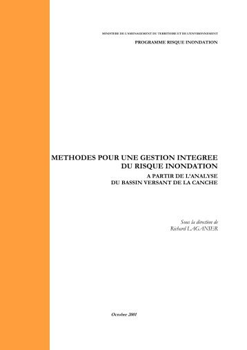 methodes pour une gestion integree du risque inondation - BFW