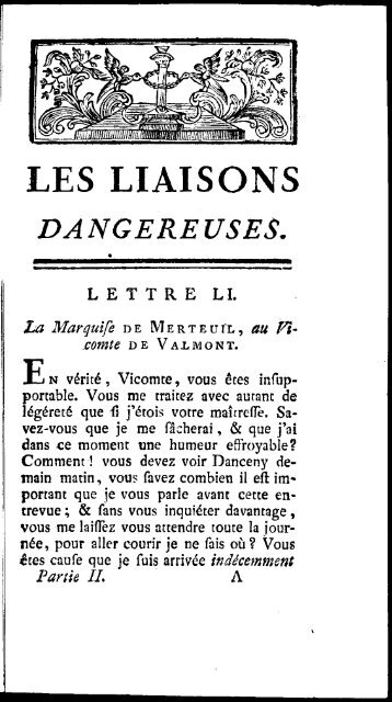 les liaisons