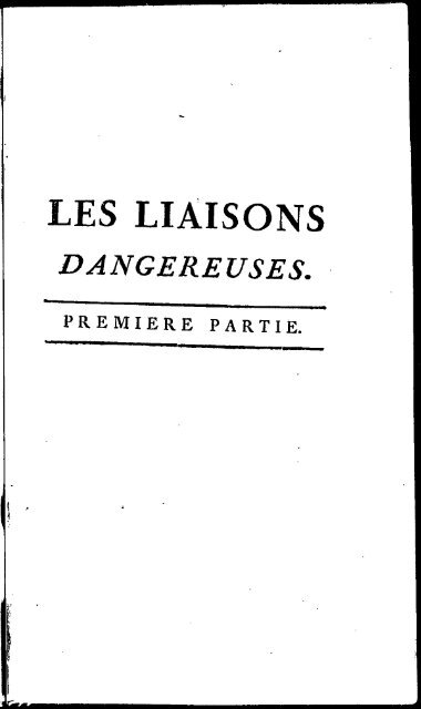 les liaisons