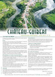 Bulletin municipal N° 52. - CHATEAU GUIBERT - Free