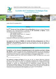 La lettre de l'Assistance Technique Eau - Conseil général Saône-et ...