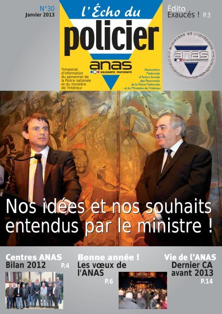 Nos idées et nos souhaits entendus par le ministre ! Nos ... - ANAS