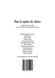 Dans la rupture des silences - Collection - Enap