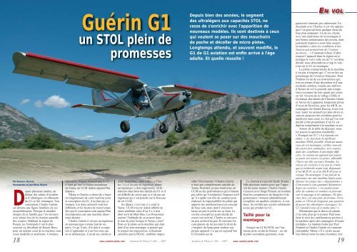 un STOL plein de promesses - G1 Aviation