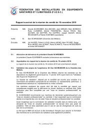 FEDERATION DES INSTALLATEURS EN EQUIPEMENTS ... - FIESC