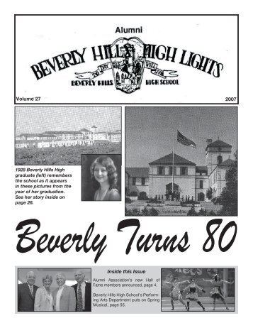 2007 Alumni Highlights - Beverly Hills High School - Beverly Hills ...