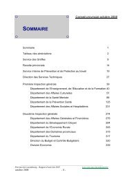 SOMMAIRE - Province de Luxembourg