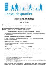 CONSEIL DE QUARTIER GRAMMONT Réunion plénière ... - Rouen