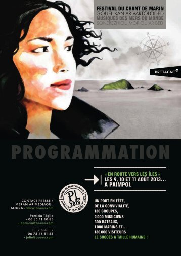 Programmation Festival du Chant de marin - Cezam Bretagne
